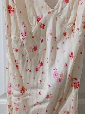 Victoria's Secret PINK "Summer Fling Satin Ruffle Dress"